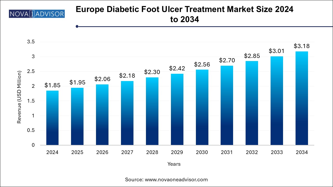 Europe Diabetic Foot Ulcer Treatment Market Size 2025 To 2034