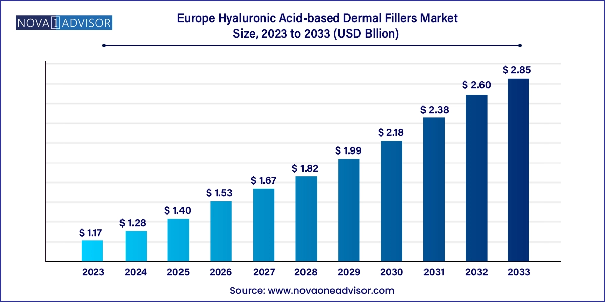 Europe Hyaluronic Acid-based Dermal Fillers Market Size 2024 To 2033