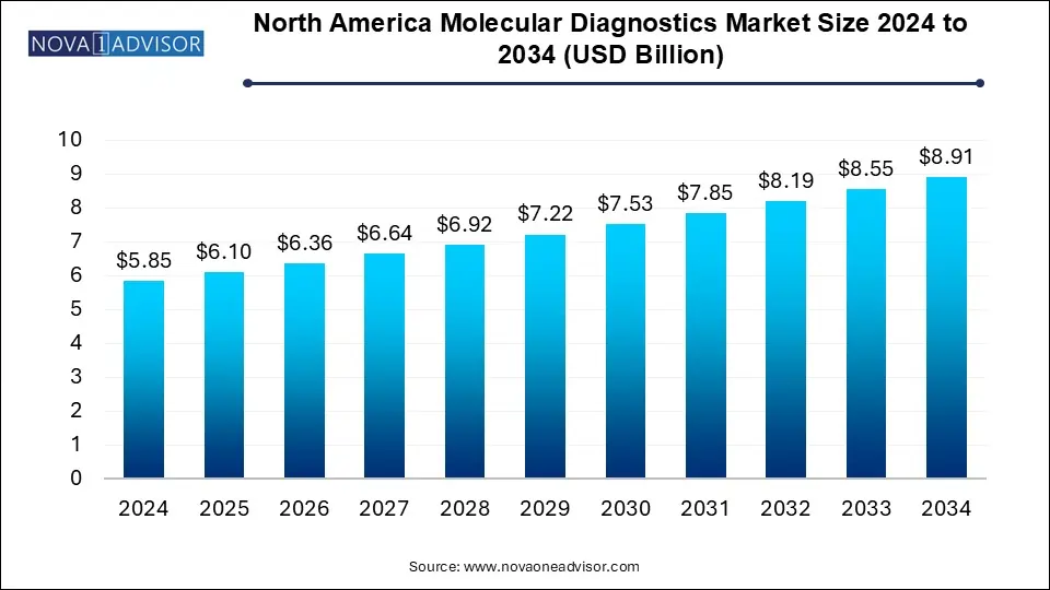 North America Molecular Diagnostics Market Size 2024 To 2034