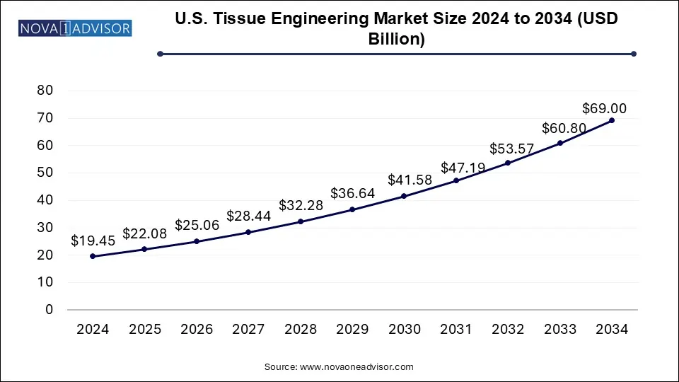 U.S. Tissue Engineering Market Size 2024 T0 2034