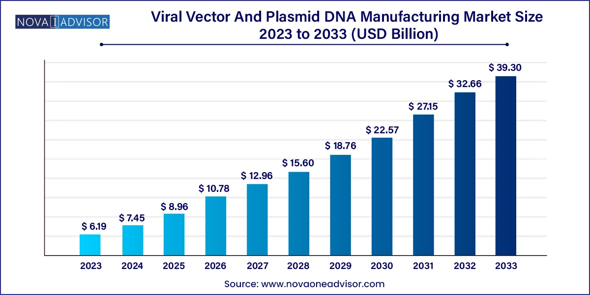 Viral Vector And Plasmid DNA Manufacturing Market Size, 2024 to 2033