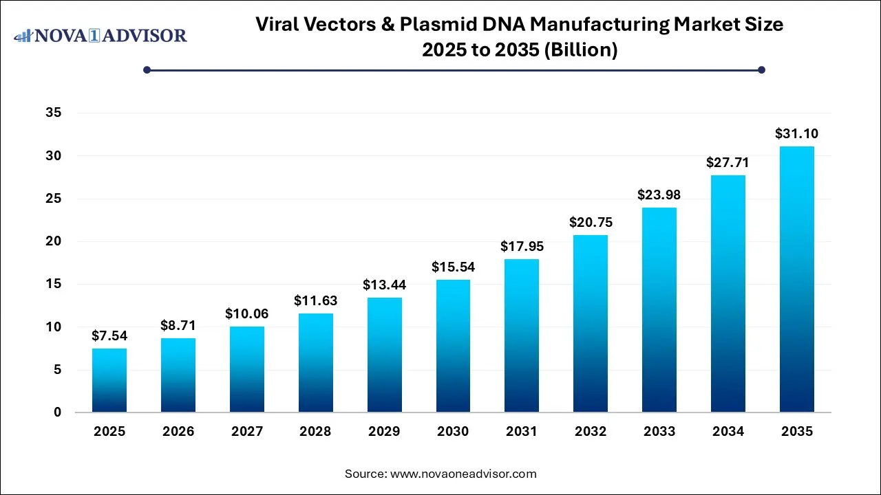 Viral Vectors & Plasmid DNA Manufacturing Market Size 2025 To 2035